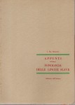Appunti sulla fonologia delle lingue slave